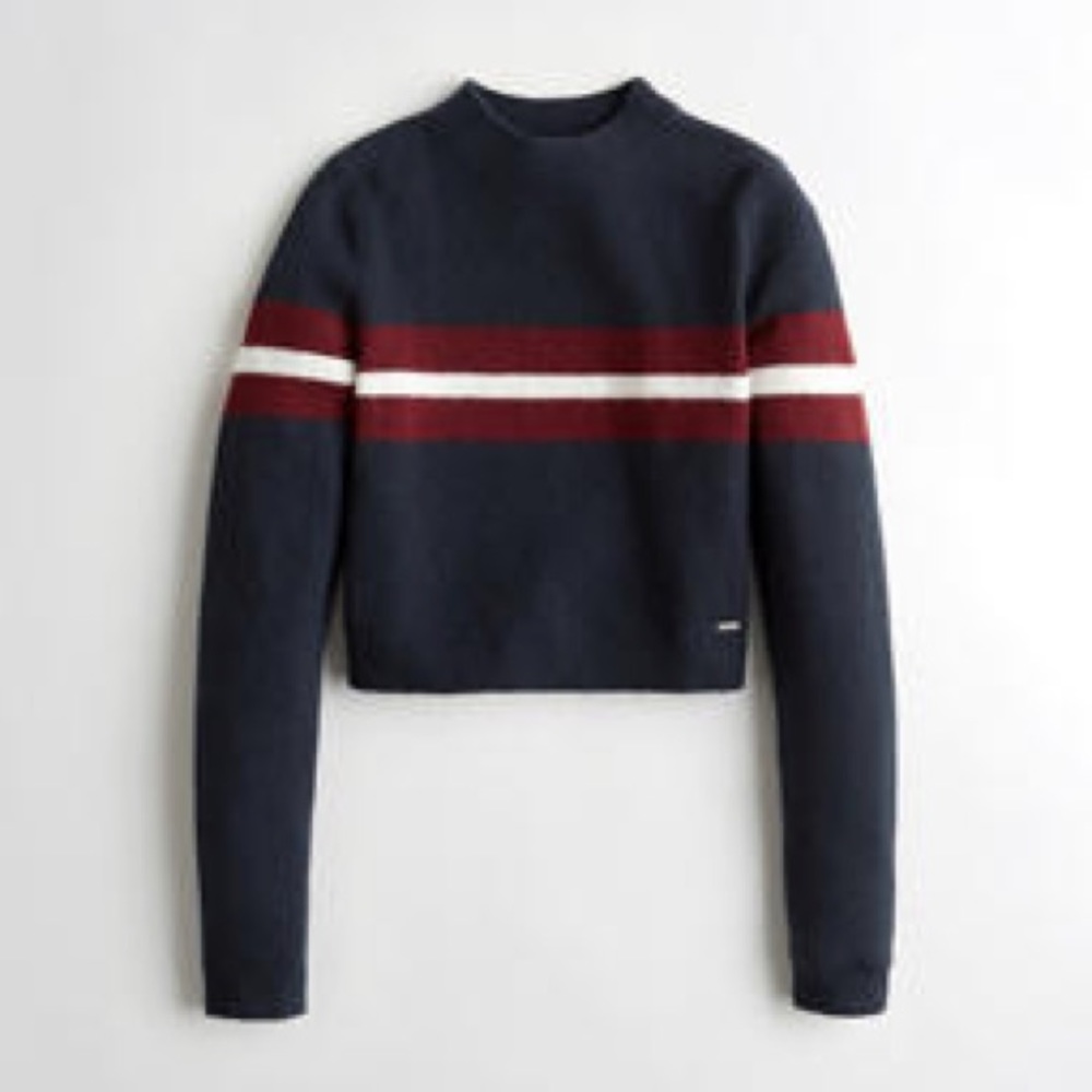 Crop Mockneck Sweater